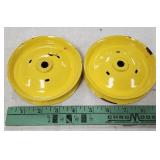 Pair of IH John Deere Pedal Tractor Front Disc Rim