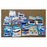 12 Hot wheels New on Cards