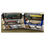 6 HO Scale Tractor Trailers