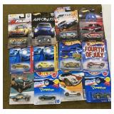12 Hot wheels New on Cards