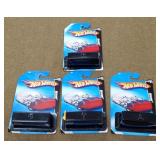 4 Hot wheels Mystery Cars on Cards