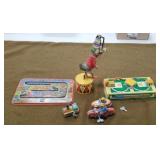 4 Tin Wind Up Toys