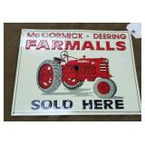 McCormick Farmall Metal Sign