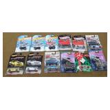 12 Hot wheels New on Cards
