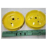 Pair of IH John Deere Pedal Tractor Front Disc Rim