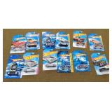 12 Hot wheels , New on Cards