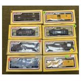 8 Life-Like HO Scale Train Cars