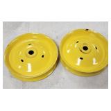 Pair of IH John Deere Pedal Tractor Front Disc Rim