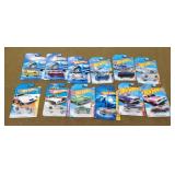 12 Hot wheels New on Cards