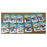 12 Hot wheels