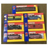 7 Life Like HO Train Cars