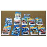 12 Hot wheels New on Cards