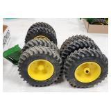ERTL 1/16th John Deere Wheel & Tire Sets