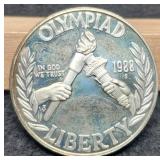 1988-S Proof Silver Dollar Comm. Olympiad