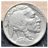 1935 Buffalo Nickel w/ 1/2 Horn