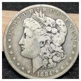 1884 Morgan Dollar