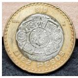 1996 Mexico 10 Peso