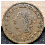 1837 Hard Times Token "Millions For Defense"