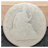 1858-O Liberty Seated Half Dollar AG