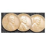 (3) 1938 L. Cents P,D,S