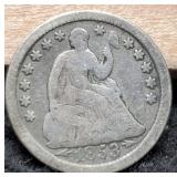 1853-O Liberty Seated Half Dime