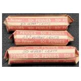 Lot w/ 135 Wheat Cents