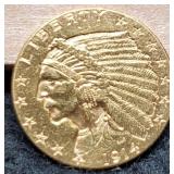 1914 $2 1/2 Gold Indian Quarter Eagle Unc.