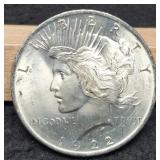 1922 Peace Dollar Unc.