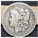 1890-CC Morgan Dollar