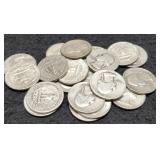 (20) Silver W. Quarters