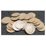 (30) Indian Head Cents Back To 1897 G+