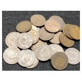 (30) Indian Head Cents BAck To 1887