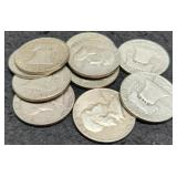(10) F. Half Dollars
