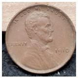 1910 L. Cent XF