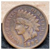 1892 Indian Head Cent w/ Full Liberty