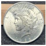 1922 Peace Dollar Unc.