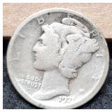 1921 Mercury Dime VG Better Date