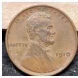 1910 L. Cent XF