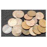 Lot w/ 21 Canada Cents Back To 1929