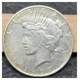1927-D Peace Dollar Unc.