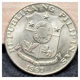 1967 Philippinees 50 Sentimos BU
