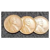 (3) 1939 L. Cents P,D,S
