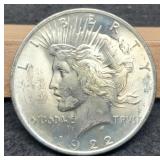 1922 Peace Dollar Unc.