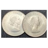 (2) 1965 G. Britain 1 Crown Churchill