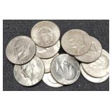 (11) 1974-D Ike Dollars