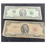 (2) $2 Notes: