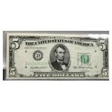 1950A $5 FR Note Unc.