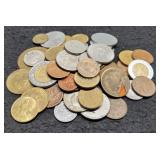 Lot w/ 50 Foreign Coins, Nice Mix Of Dates &