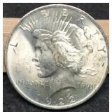 1922 Peace Dollar Unc.
