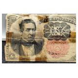 1874 10 Cent Fractional Currency Note w/